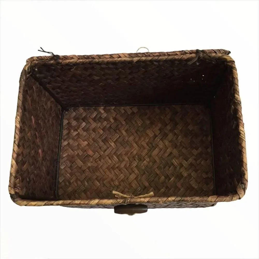 Boho Brown Rattan Box  - Picture 5 of 13